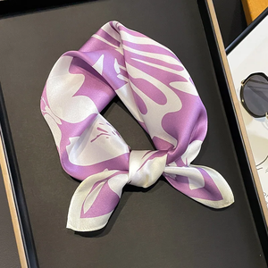 2026 Fashion 100% Real Silk <b>Scarf</b> 53cm <b>Square</b> Women's Silk Temperament Small <b>Scarf</b> Neck Decorative Wrap Printed <b>Scarves</b> - Product Image 3