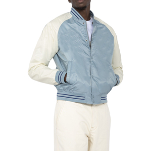 Chaqueta Varsity de Invierno para Hombre de Alta Calidad, Cuello Alto, Logotipo Frontal, Tela de Satén de Seda, Diseño Acolchado, Nuevo Estilo de Moda, Impermeable - Product Image 1