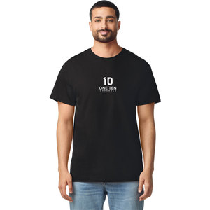Camiseta de Algodón Ligero Negra para Hombre, Cuello Redondo, Manga Corta, Suave y Transpirable, Camiseta Informal Cómoda para Uso Diario - Product Image 1