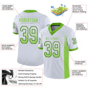 Jersey de Fútbol Americano Personalizado por Sublimación, 100% Poliéster, Uniforme de Equipo Informal Personalizado, Ropa Deportiva con Estampado OEM para Jugadores - Product Image 4