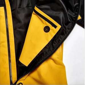 Conjunto de Traje de Esquí, Chaqueta y Pantalones Gruesos Resistentes al Viento y al Agua, Talla Grande, Unisex, Cierre de Cremallera, Forro Polar Tex Aislante - Product Image 3