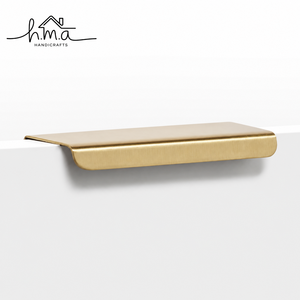 Tirador de borde para cajones de cocina, pomo curvo moderno y elegante, herrajes minimalistas decorativos para muebles - Product Image 2