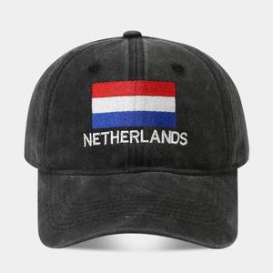 Gorra de Béisbol Bordada con la Bandera de los Países Bajos, Unisex, Ajustable, de 6 Paneles, de Algodón, Estilo Casual, para Adultos - Product Image 1