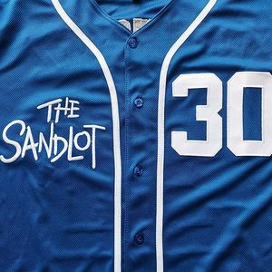Blue <b>Vintage</b> Baseball Jersey Custom Name Number V Neck <b>Button</b> Front Stitched Letter 100% Cotton Short Sleeve Sports Wear - Product Image 4