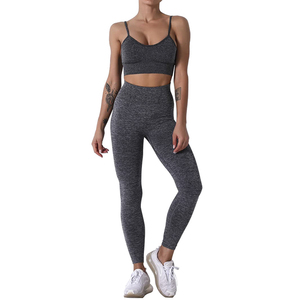Ensemble de yoga de luxe sans couture, tenue de fitness taille haute, extensible et respirante - Product Image 4