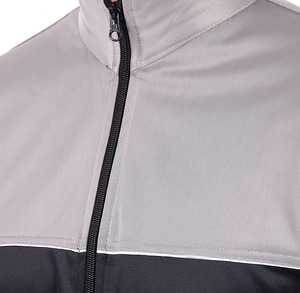 Conjunto Deportivo para Hombre en Negro y Gris, Chaqueta con Cierre Completo y Pantalones, Ropa Deportiva de Poliéster, Traje de Entrenamiento Otoñal, Corte Regular - Product Image 6