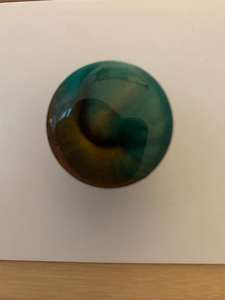 Galaxy Aura Resin Knob Luxury Metallic Cabinet Pull Handmade Cosmic Drawer <b>Handle</b> <b>Round</b> wood cabinet knob Colorful resin - Product Image 2