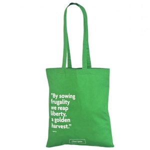 Sacs fourre-tout à provisions en coton extra large personnalisés avec impression de logo conception de lettre à motif uni de qualité fine - Product Image 1