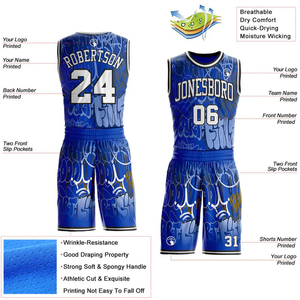 Uniformes de Baloncesto Personalizados Transpirables 100% Poliéster Sin Mangas para Adultos 2026 Nuevo Diseño Azul Venta al Por Mayor de Fábrica - Product Image 2