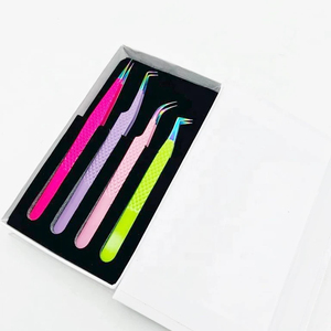 Precision Multi Point Stainless Steel Eyelash Tweezers Customized Color Sustainable Economical Beauty Tool For Extensions - Product Image 2