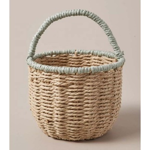 Good Quality Square Collapsable Handwoven White <b>Storage</b> <b>Baskets</b> Paper Rope <b>Bathroom</b> <b>Basket</b> Variety of Sizes From Vietnam Factory - Product Image 5