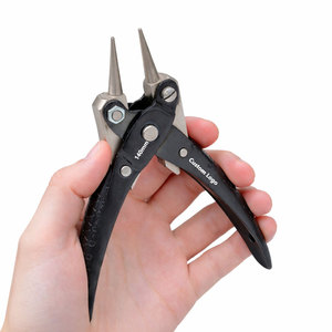 Alicates de punta redonda paralelos de primera calidad, 140 mm, hechos de acero inoxidable de alta calidad para herramientas profesionales de fabricación de joyas - Product Image 1