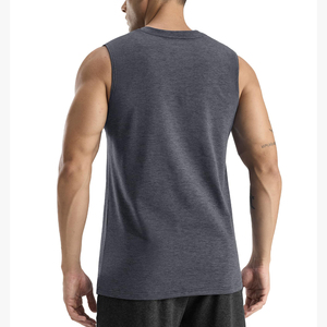 100% Cotton Bodybuilding Brand Jogger Gym Singlet Training Bodybuilding Tank Top <b>Vest</b> Shirt Sleeveless Fitness Shirt For <b>Men</b> - Product Image 2