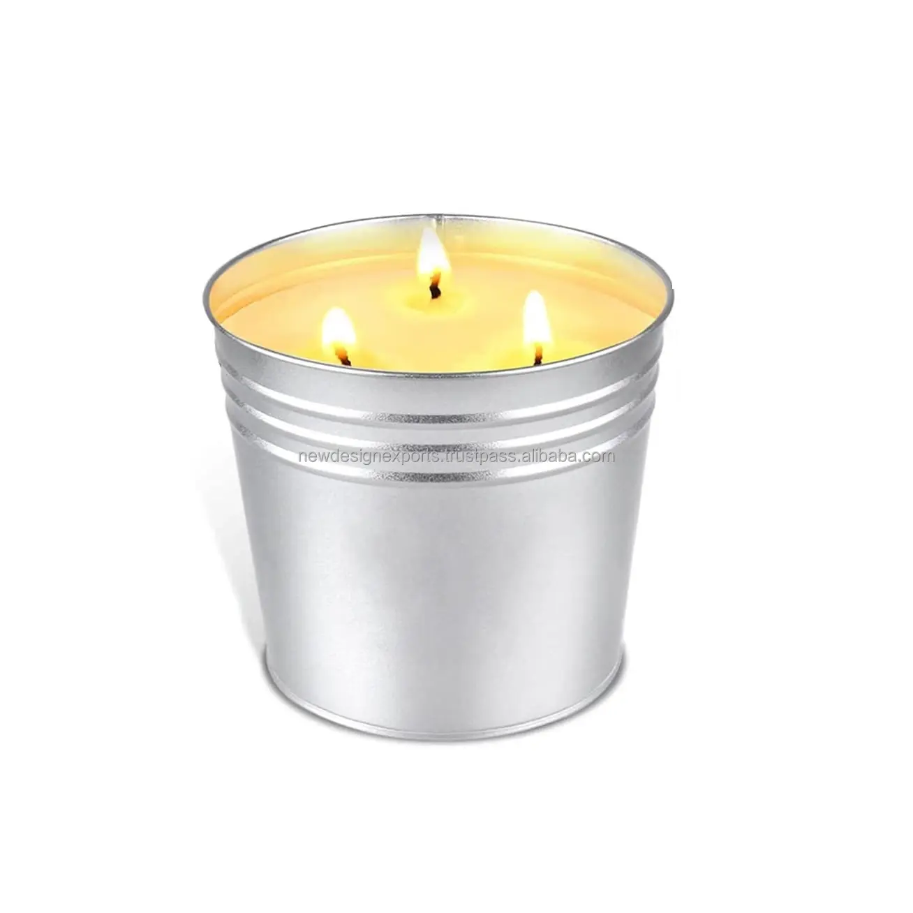 Candles Outdoor Large Patio Candle, Outside 3 Wick Bucket Candle 100 Hour Burning