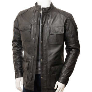 Chaquetas de Cuero de Diseño Profesional para Hombre, Chaquetas de Moda para Invierno, Impermeables, Resistentes al Viento, Transpirables, Estilo Urbano, Material de Secado Rápido - Product Image 3