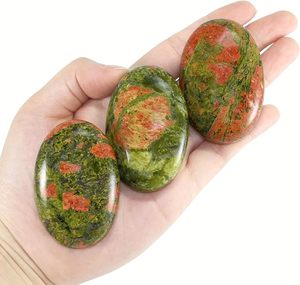Piedra de Palma de Unakita Natural al por Mayor – Fabricante y Proveedor de Piedras de Palma de Cristal Curativas de la India - Product Image 3