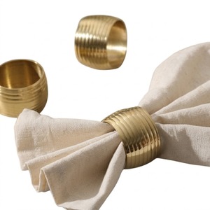 Anillos de Servilleta de Metal con Acabado Plateado, Modernos y Elegantes, para Bodas, Fiestas y Cenas, Diseño de Cuerda, Decoración de Mesa, Venta al Por Mayor - Product Image 3