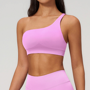 Débardeur de yoga contrasté pour femme avec soutien-gorge de sport push-up, bretelles convertibles, extensible, respirant, antichoc, pour le fitness - Product Image 5