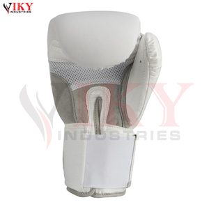Guantes de Boxeo de Protección Multicapa de Alto Rendimiento, Marca Personalizada Blanca y Gris, OEM ODM, Calidad Premium, Etiqueta Privada - Product Image 4