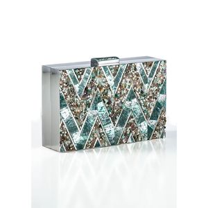 Pochette de soirée en cristal de résine écologique pour femmes, accessoire de mode élégant pour mariage - Product Image 1