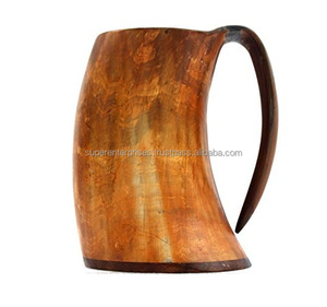 Taza con cuerno de Caw de diseño personalizado, Material único de decoración interior con diseño de colores naturales, tazón para beber - Product Image 2