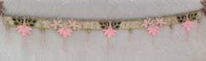 Handmade Jaipur Peacock Toran <b>Door</b> Hanging Pink Lotus Pearl Bead Tassels <b>Mirror</b> Work Diwali Decorative Indian Home Entrance - Product Image 3