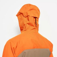 Veste de safari d'hiver Upland en gros, grande taille, respirante, coupe-vent, imperméable, 100 % polyester, toile, fermeture éclair, col montant tricoté