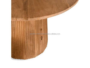 Juego de Mesas de Centro Modernas de Madera Maciza, Mesa Redonda de Madera para Sala de Estar, Juego de Mesas de Centro Minimalistas de Madera Redonda - Product Image 5
