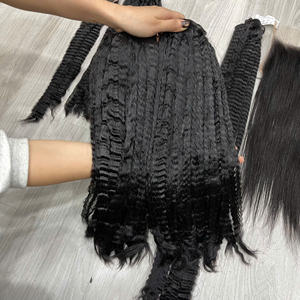 Extensiones de Cabello Natural de Primera Calidad, Textura Lisa, Listas para Enviar, Color Negro Natural, Trama Doble a Máquina, Super Doble Trama - Product Image 5