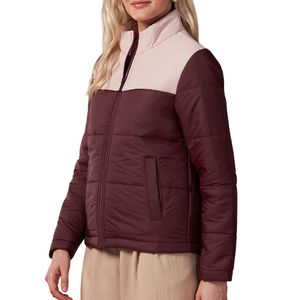 Veste technique matelassée légère pour femme, chaude, à capuche, pour l'hiver et les activités de plein air - Product Image 3