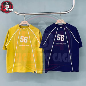 Camiseta de Manga Corta con Ribete en Contraste, Estilo Urbano, Corte Holgado, Estampado Gráfico de Alta Calidad, Nueva Tendencia, Cómoda, Diseño Único - Product Image 3