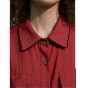 Camisa Oversize de Algodón de Manga Larga con Diseño Personalizado, Estilo Urbano Holgado para Niñas, Proveedor OEM ODM - Product Image 3