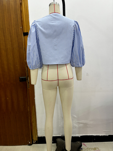 Camisa Informal de Botones para Mujer, Blusa Suave y Transpirable de Mezcla de Algodón, Fabricante OEM de Marca Privada Personalizada - Product Image 3