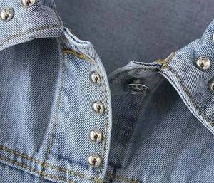 Veste en jean d'hiver pour femme de haute qualité, coupe classique, unie, tendance, coupe-vent, respirante, pour toutes les saisons, élégante - Product Image 4