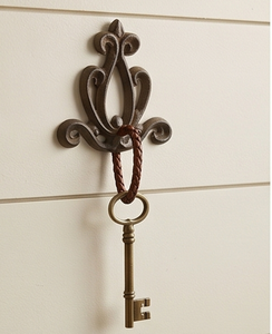 Antique Metal Wall <b>Hooks</b> Set Of 3 Flower Pattern Rust Resistant For Clothing Storage Vintage Design Home Decor - Product Image 3