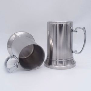 Jarra de Cerveza de Acero Inoxidable 304 de Doble Pared, Aislada al Vacío, Ecológica, de Alta Calidad, con Asa, para Camping - Product Image 1