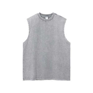 เสื้อกล้ามฤดูร้อนแบบกำหนดเอง ขายส่ง ผู้ผลิต OEM ผู้จัดจำหน่าย เสื้อกั๊กผ้าฝ้ายไม่มีแขน รับผลิตแบรนด์ส่วนตัว ผลิตจำนวนมาก - Product Image 5