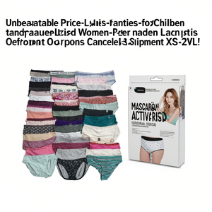 Prix imbattable : Culottes pour femmes, vêtements de marque, surplus de stock, excédents, expéditions annulées, imprimé quotidien, 100% coton - Product Image 3