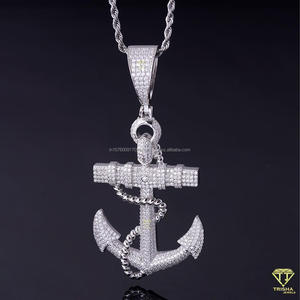Pendentif Statement Iced Out avec Diamant de Laboratoire, Collier Bling Hip Hop de Luxe, Bijoux Urbains - Product Image 2