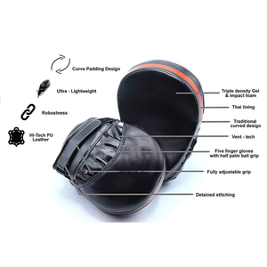 Custom Printing Logo Sparring Gear Boxing Focus Mitts Punching Pads Wholesale Bulk Buy Boxing Equipment High-Density Foam Focus - Product Image 3