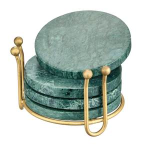Juego de Posavasos Modernos de Madera y Mármol, Posavasos Redondos para Tazas, Copas de Vino, Decoración de Mesa para el Hogar y Restaurantes - Product Image 2