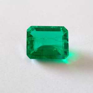 Esmeralda Verde Colombiana Creada en Laboratorio, Corte Esmeralda, Piedra Suelta de Claridad Premium para Joyería, Precio de Fábrica al por Mayor - Product Image 1