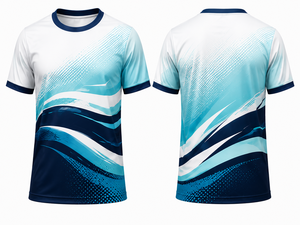 Men's Sporty Geometric Print Quick Dry Short Sleeve T-<b>Shirt</b> O-Neck Regular Fit <b>100</b>% <b>Polyester</b> Knitted Sublimation Transfer Print - Product Image 3