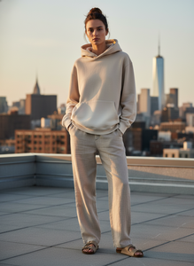 Custom Heavyweight Sun Faded Hoodie 500GSM French Terry Oversized Vintage Distressed Acid Wash Blank <b>Pullover</b> <b>Men</b> Women - Product Image 5