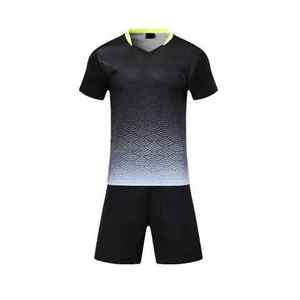 เสื้อฟุตบอลแบบใหม่คุณภาพสูง ชุดยูนิฟอร์มผู้ชาย ชุดทีมแขนสั้น โพลีเอสเตอร์/คอตตอน ระบายเหงื่อได้ดี เป็นมิตรกับสิ่งแวดล้อม - Product Image 5