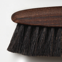 Usine en gros de haute qualité ovale en bois doux crin chaussure peinture brosse pour les Applications de peinture