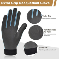 Gants de racquetball de sélection premium, performance d'adhérence inégalée, gants de terrain en cuir souple avec options multicolores pour les détaillants