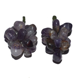 หินคาร์เนเลียนกับมอสอาเกตองุ่นตกแต่ง - Product Image 2