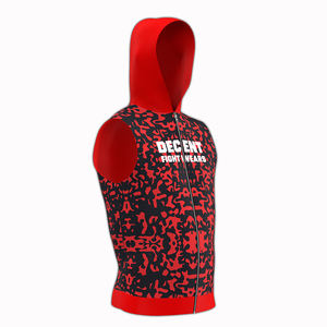 Sudadera sin mangas de boxeo profesional con tecnología de absorción de humedad para luchadores de élite, entrenamiento en el gimnasio y calentamiento. - Product Image 1