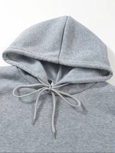 Ensemble 2 pièces - Sweat à capuche et pantalon de jogging pour homme, tendance printemps/automne, polyvalent, classique, uni, tenue décontractée, adapté aux activités de plein air - Product Image 3